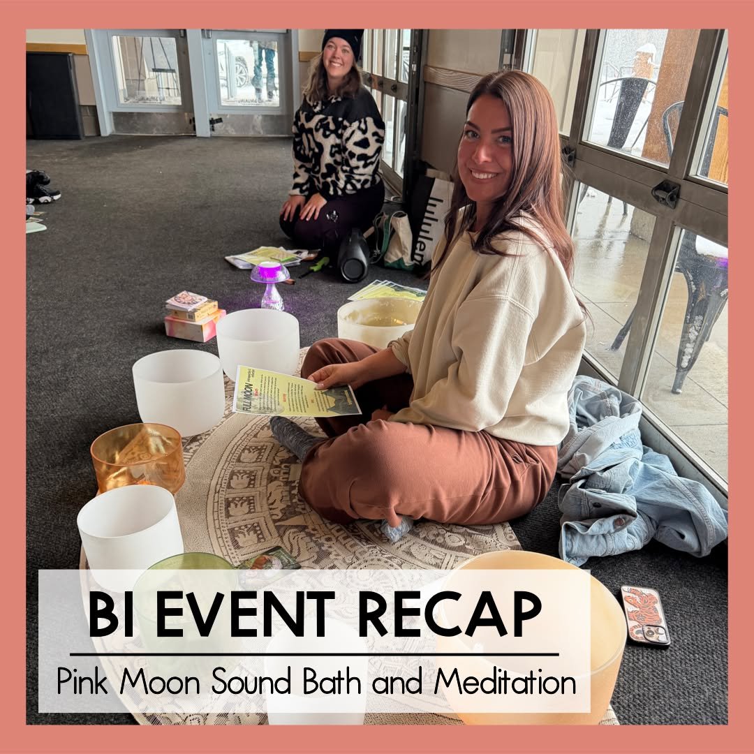 Even though there was a blizzard happening in the canyon last Thursday, our Pink Moon Sound Bath and Meditation was a HUGE success!

A special thanks to Kim Doyle from Brighton Resort for putting together this event as well as Chelsea Ericksen and Ka