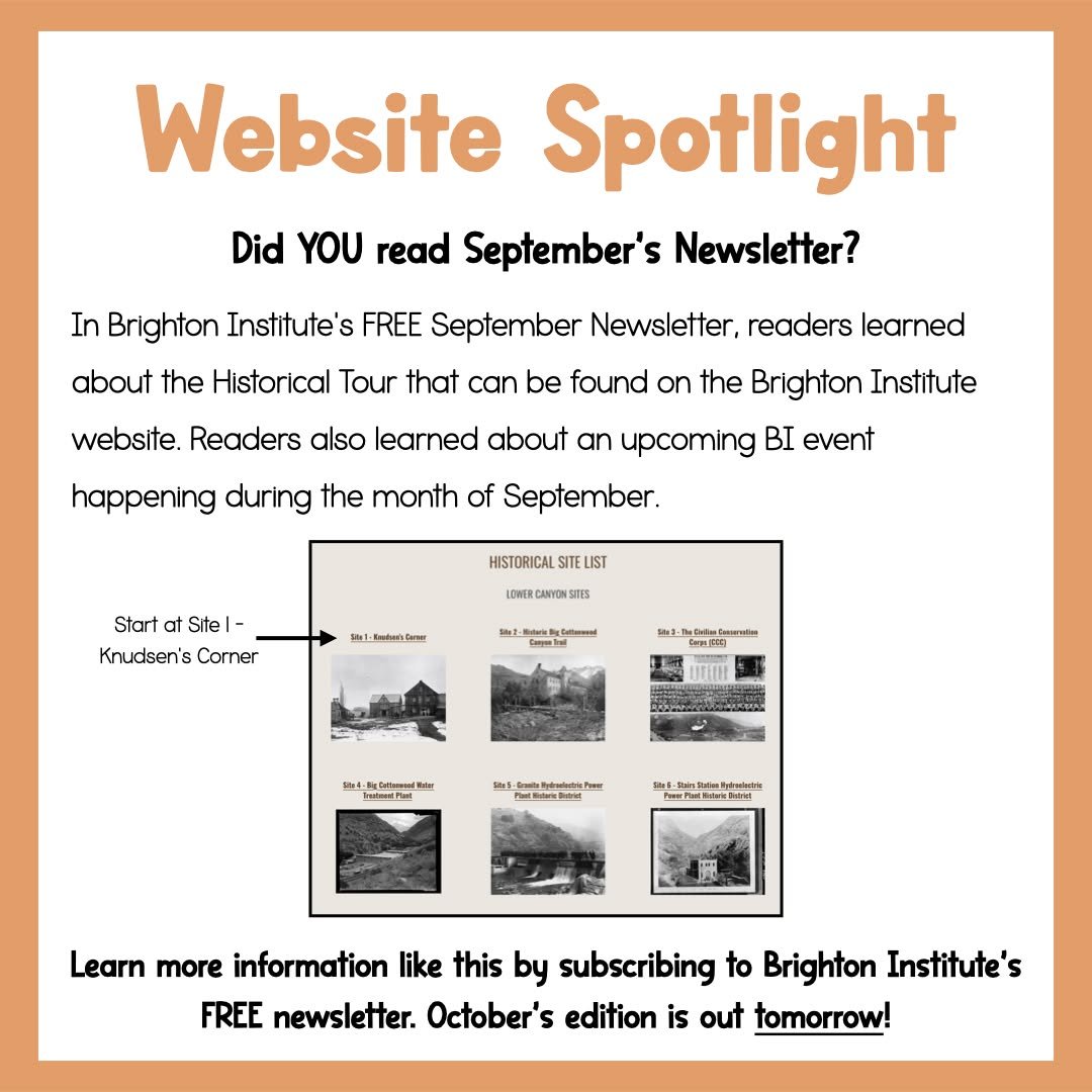 Do YOU subscribe to Brighton Institute's FREE Newsletter? If not, head on over to the Brighton Institute website (https://www.thebrightoninstitute.org) and subscribe NOW.

Why should you subscribe?
By subscribing, not only will you be informed on eve
