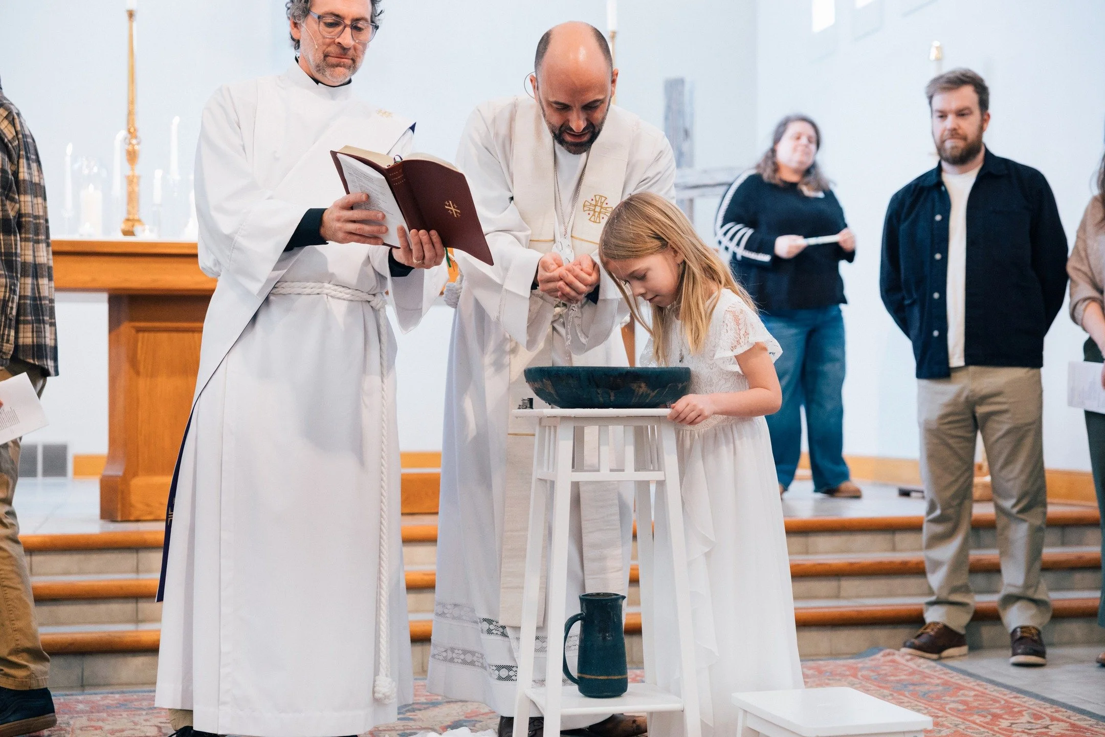 Playing catch-up! Baptisms from this past Epiphany. Light shines in the darkness, and the darkness has not overcome it.