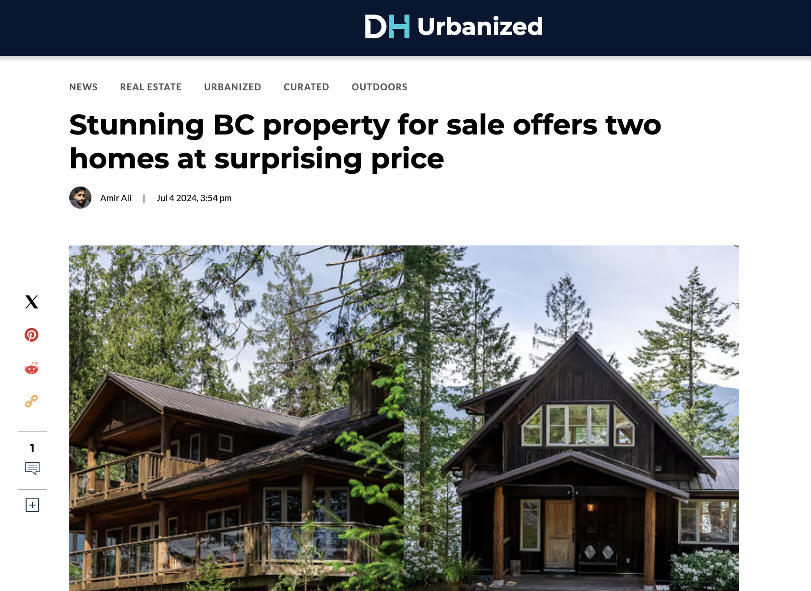 Daily Hive: New Brighton, Gambier Island Listing Feature
