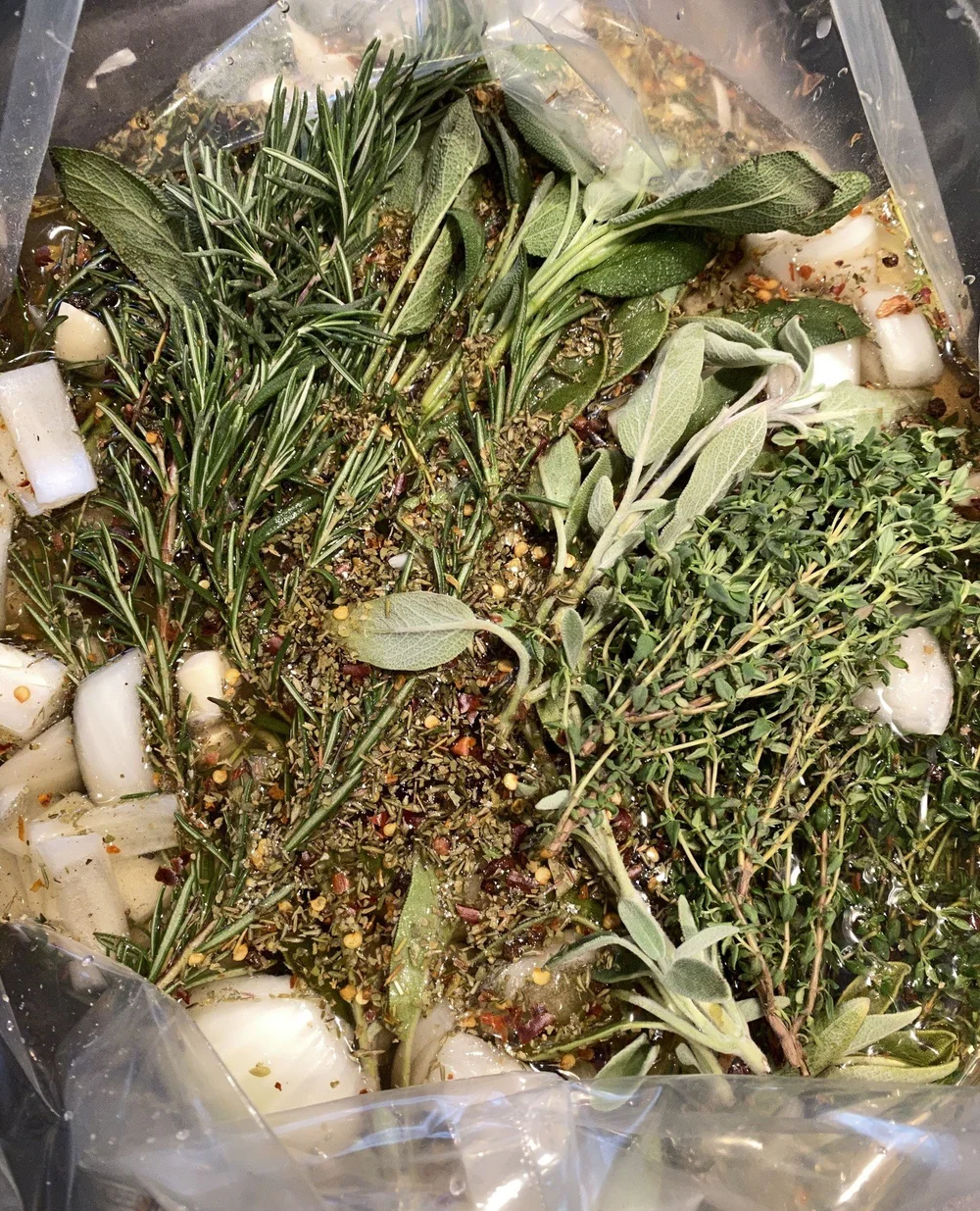 Brine your turkey!! 🦃⁠
It helps to keep the meat moist and is a great way to increase flavor.⁠
⁠
General turkey FYI, some self-basting turkeys are not gluten free, check ingredients!⁠
⁠
I like to start with the best quality, un-anything, plain turke