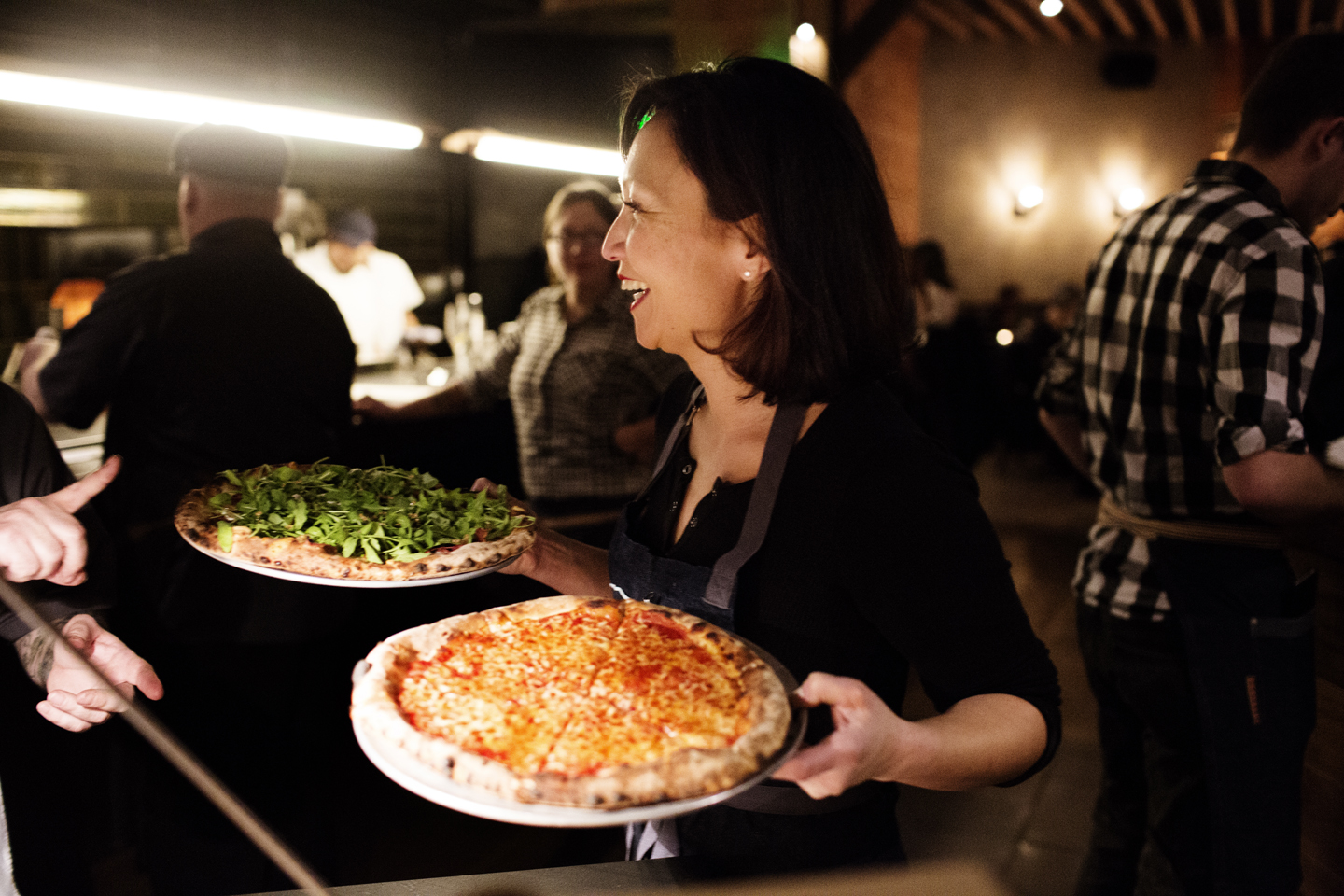 Chef/owner Ann Kim serving pizzas | Young Joni | The Restaurant Project
