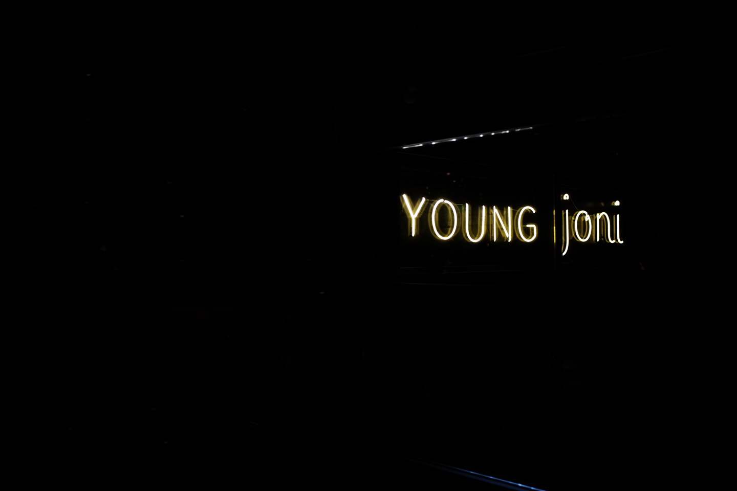 Young Joni neon sign | The Restaurant Project