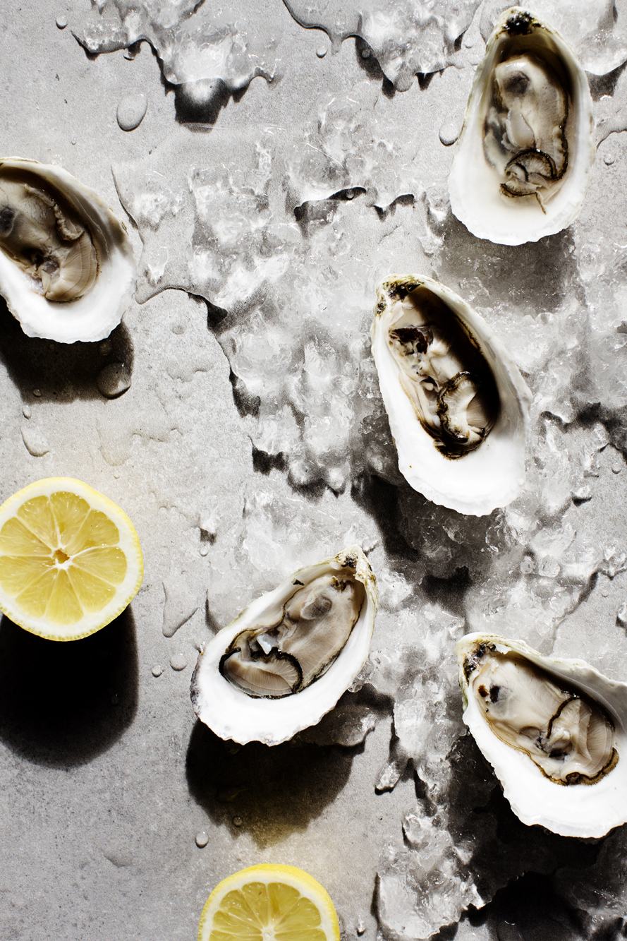Oysters on the half shell with lemon | Martina | The Restaurant Project