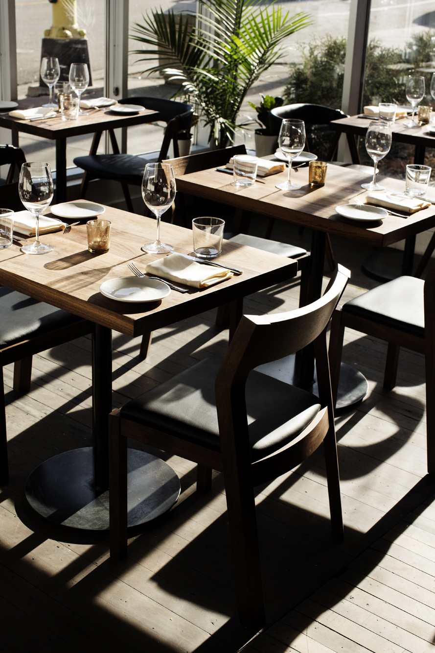 Dinner tables in sunlight | Martina | The Restaurant Project