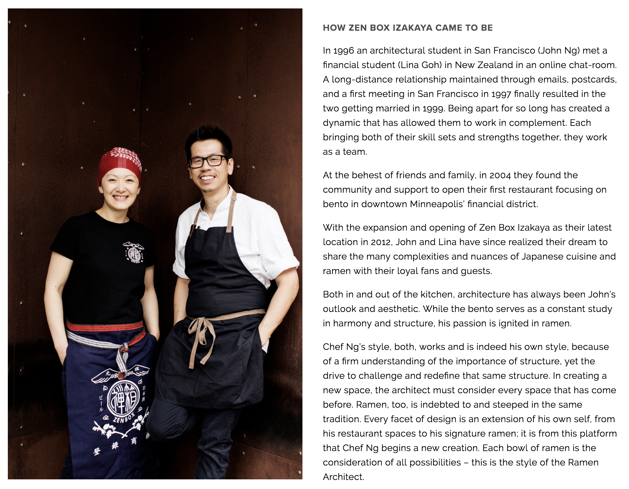 Zen Box Izakaya — The Restaurant Project