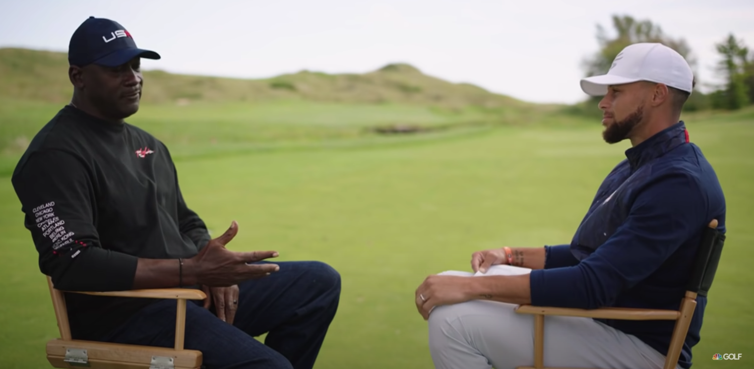 Michael Jordan, Steph Curry explore similarities between Ryder Cup, basketball | Golf Channel