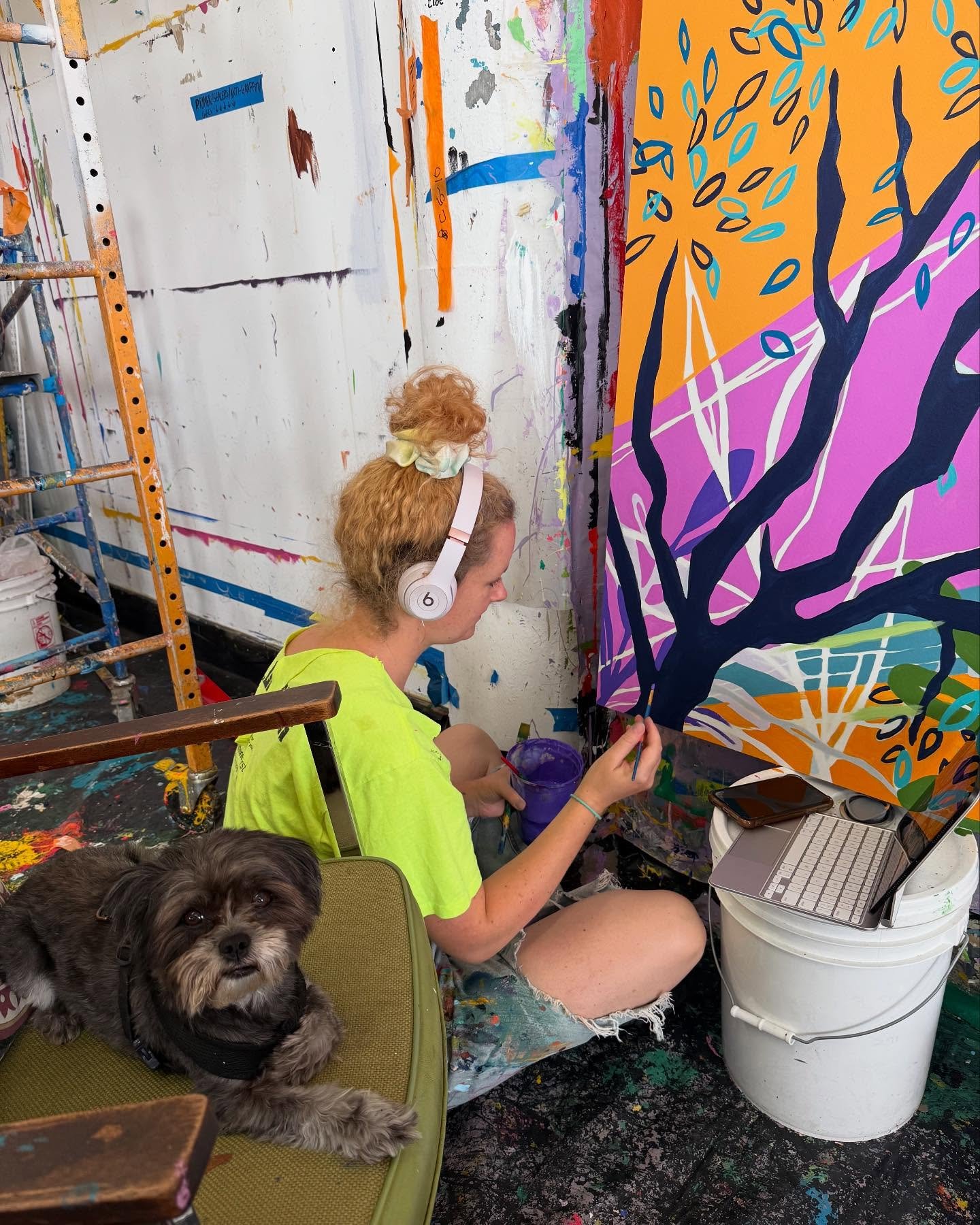 tomorrow we open a show curated by @zindzilohan @deb0nair at @artsleaguephl 🔥🔥🔥 &ldquo;Wooder Ice&rdquo; celebrates intimate acts of joy that survive the heat of adversity 🦋💜

6pm opening, come enjoy the porch, the art, and some 🍧

honored to g