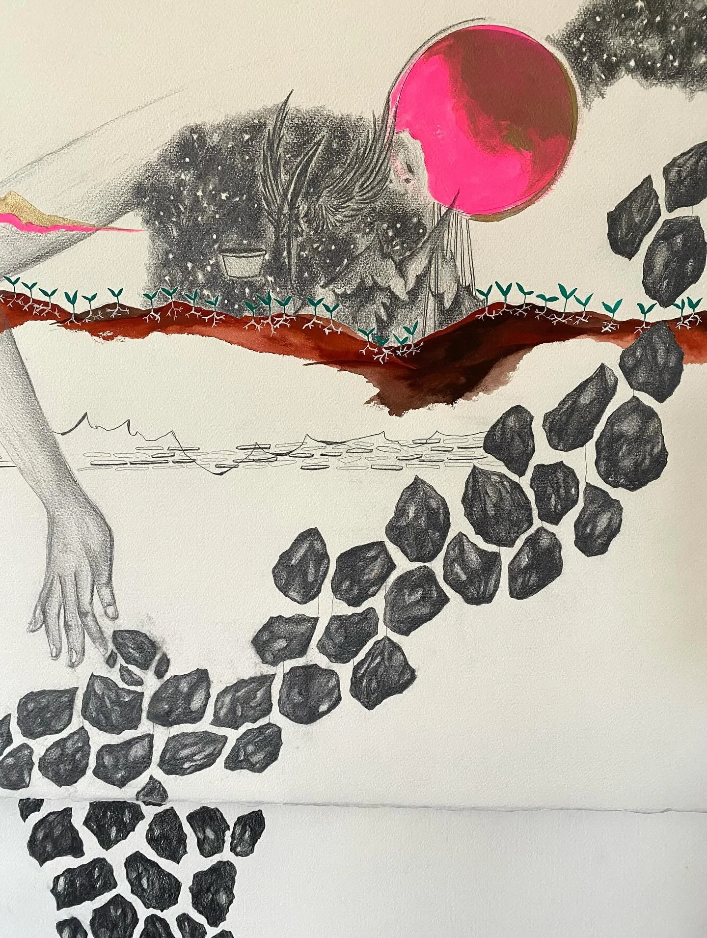 ✨when they made something new✨ 

falling apart and coming back together / disappearing and appearing again / what&rsquo;s above is also below, and within. we are porous. i see her, and i see the whole sky contained in her. everything we have, we&rsqu