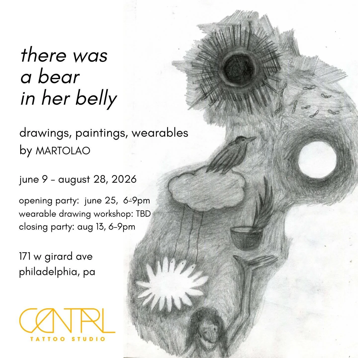 installing drawings next week at @centraltattoostudio ✨🌹 *date change* for the opening party, now JUNE 25! complete with a sidewalk clothing / jewelry exchange and sounds by The Vibe Curator @pointblankstyle 💎 please come enjoy these strange drawin