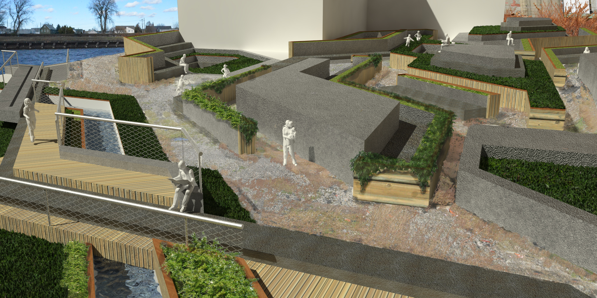 Multi-scalar elements create diverse types of spaces with new, exciting things to discover