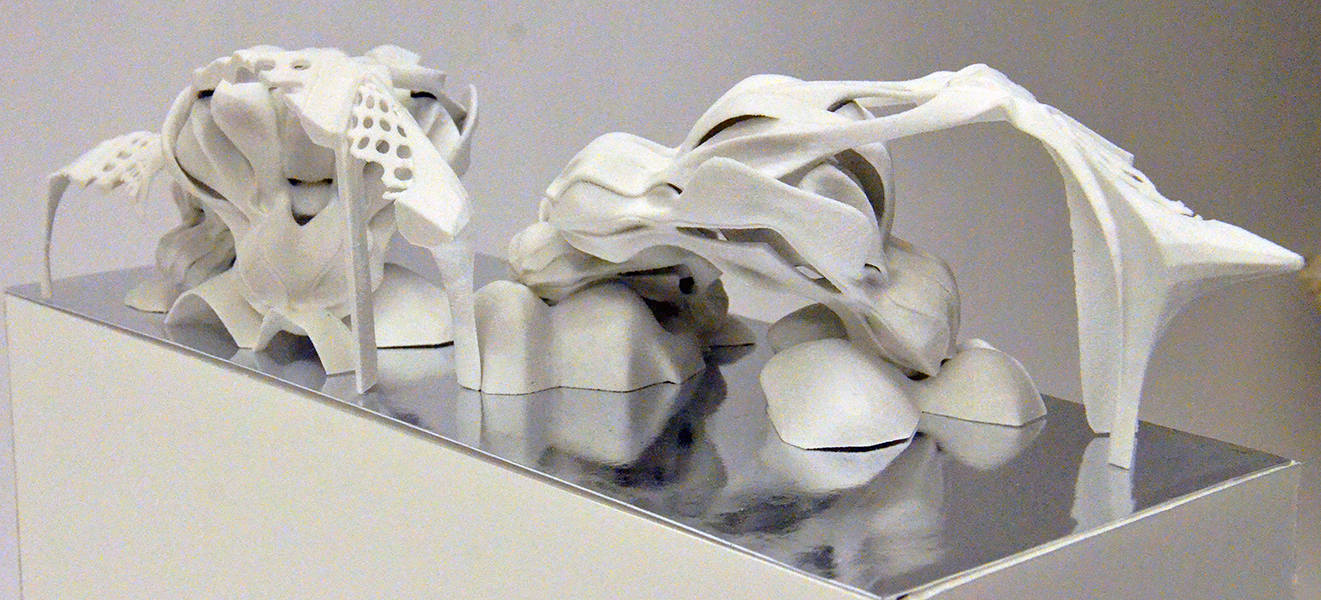 3D printed section cuts through crematorium