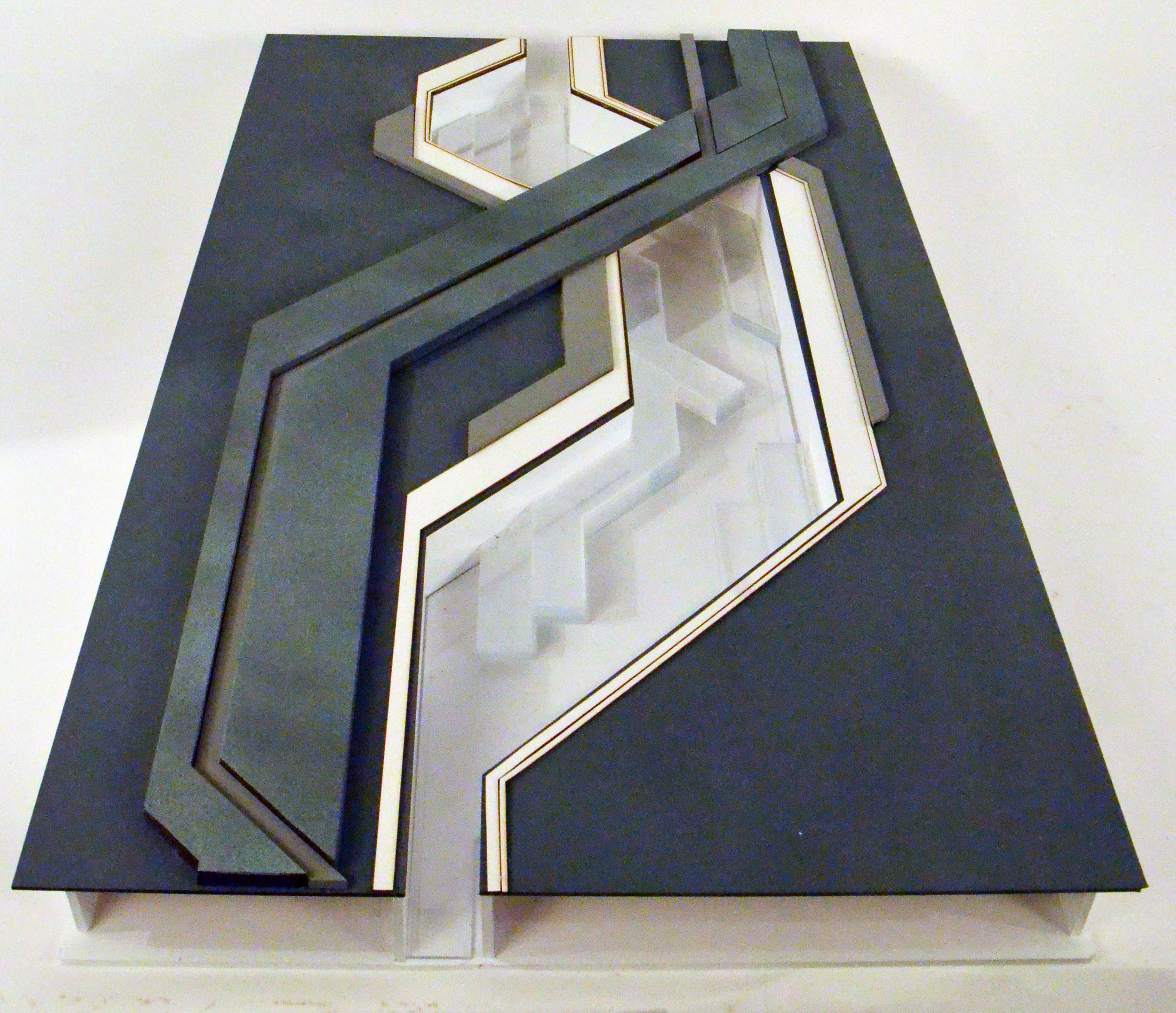 Model of waterway and walkway system