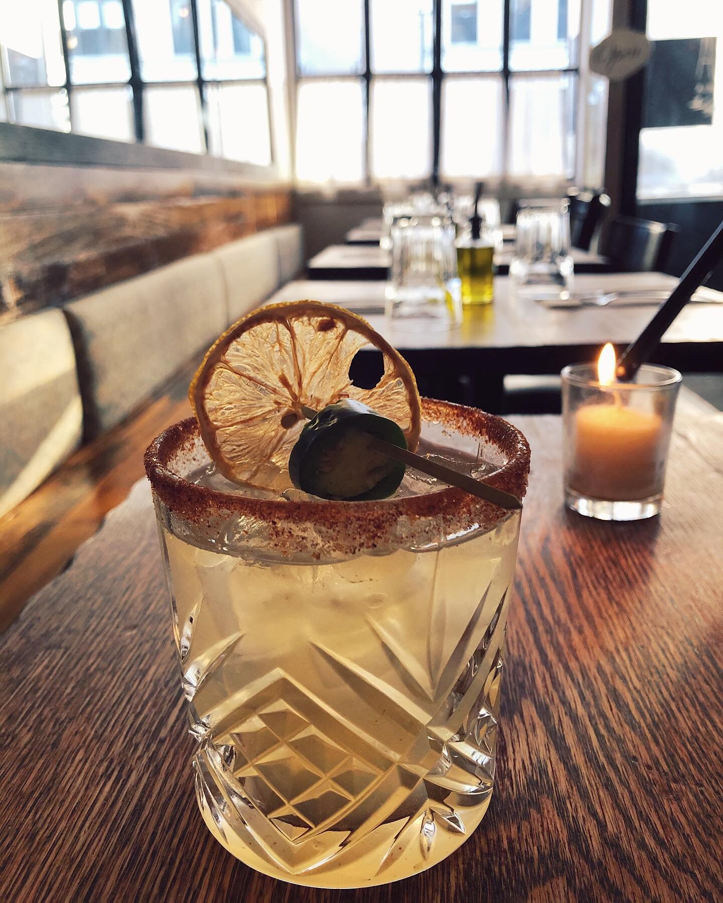 Here at Trattoria we take the saying &ldquo;spice things up&rdquo; seriously! ⠀ ⠀

Oi MARI ~ jalape&ntilde;o infused tequila ~ mezcal ~ sage syrup ~ lime~ sherry ⠀ ⠀ ⠀ ⠀ ⠀
🌶 ⠀#signaturedrinks #cocktails #tuesdayvibes