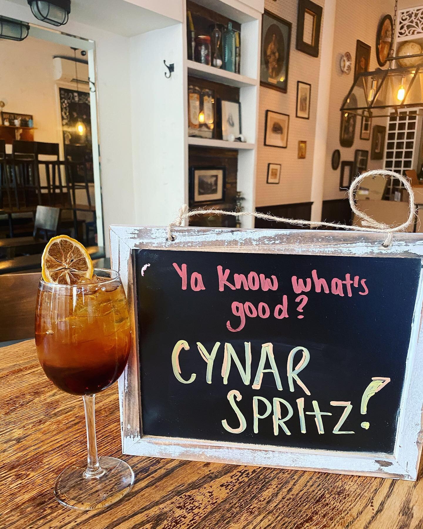 Stop by to say hello and grab your CYNAR SPRITZ to-go ⠀ ⠀ ⠀ ⠀
⠀ ⠀#drinkstogo #crownheights #italianspritz