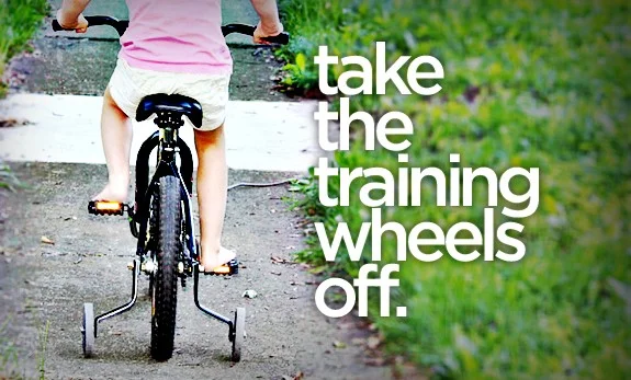 taking off training wheels