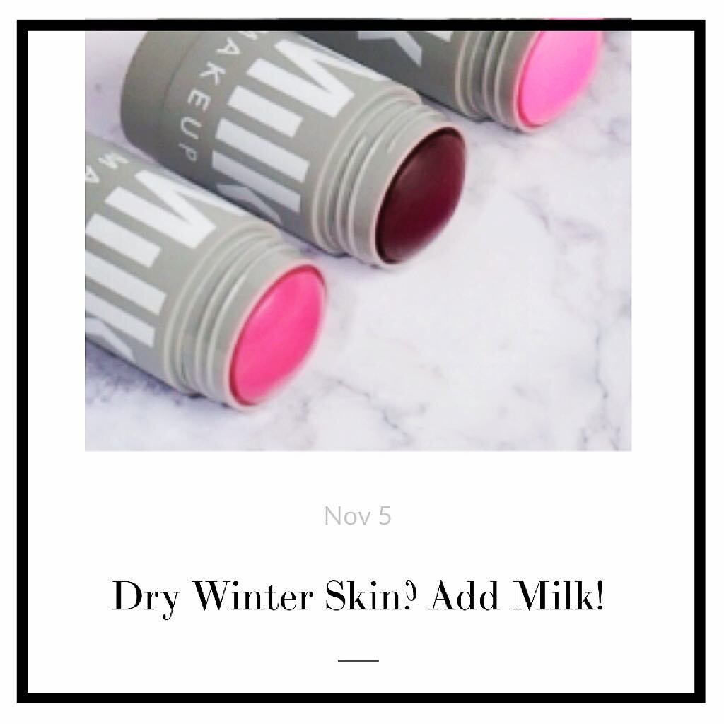 With the cold weather rolling in, it&rsquo;s time to transition to creamier makeup formulas&mdash;especially if you struggle with dry skin! Check out my post on Milk Makeup, a great line for easy, low maintenance, and blendable looks ❄️💨💕 &mdash;&g