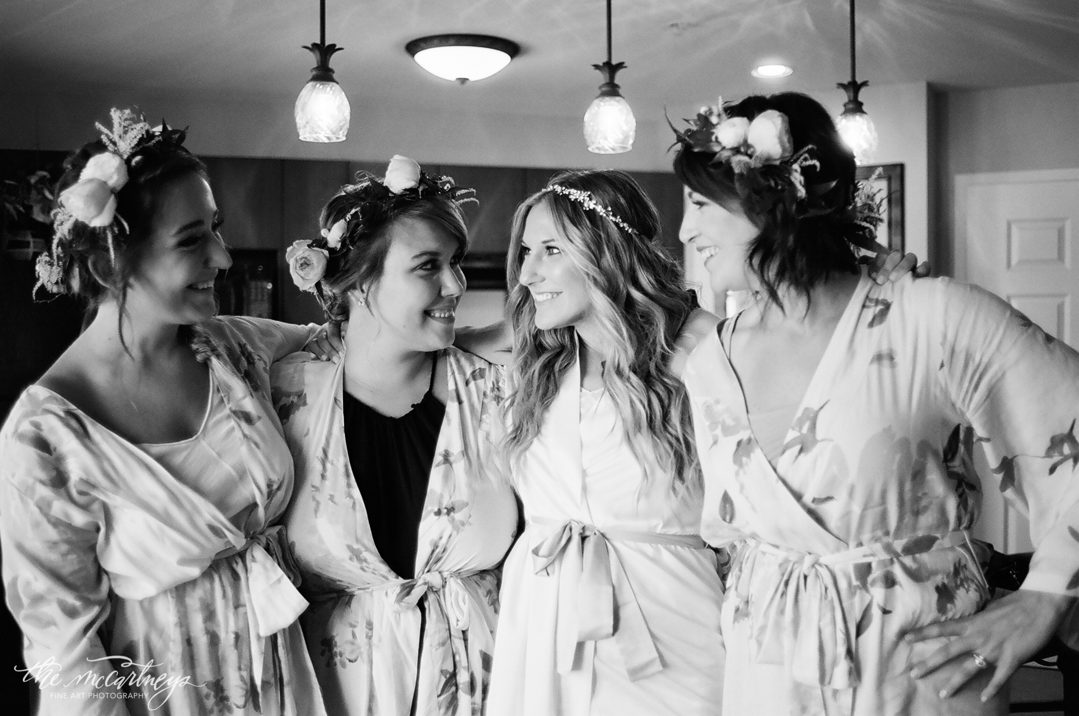 Even though they didn't stand next to me, these lovely ladies I considered my "Maids of Honor." We got ready together that day; I provided robes, professional hair & makeup, and flower crowns. It was such a relaxing way to spend the day! (My best friend Anna, even fed me sushi while I was getting my hair done! #squadgoals) 