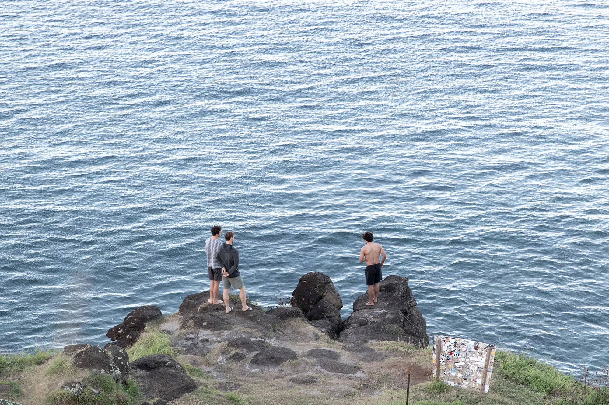 Then it went about as flat as Hawaii can get…
