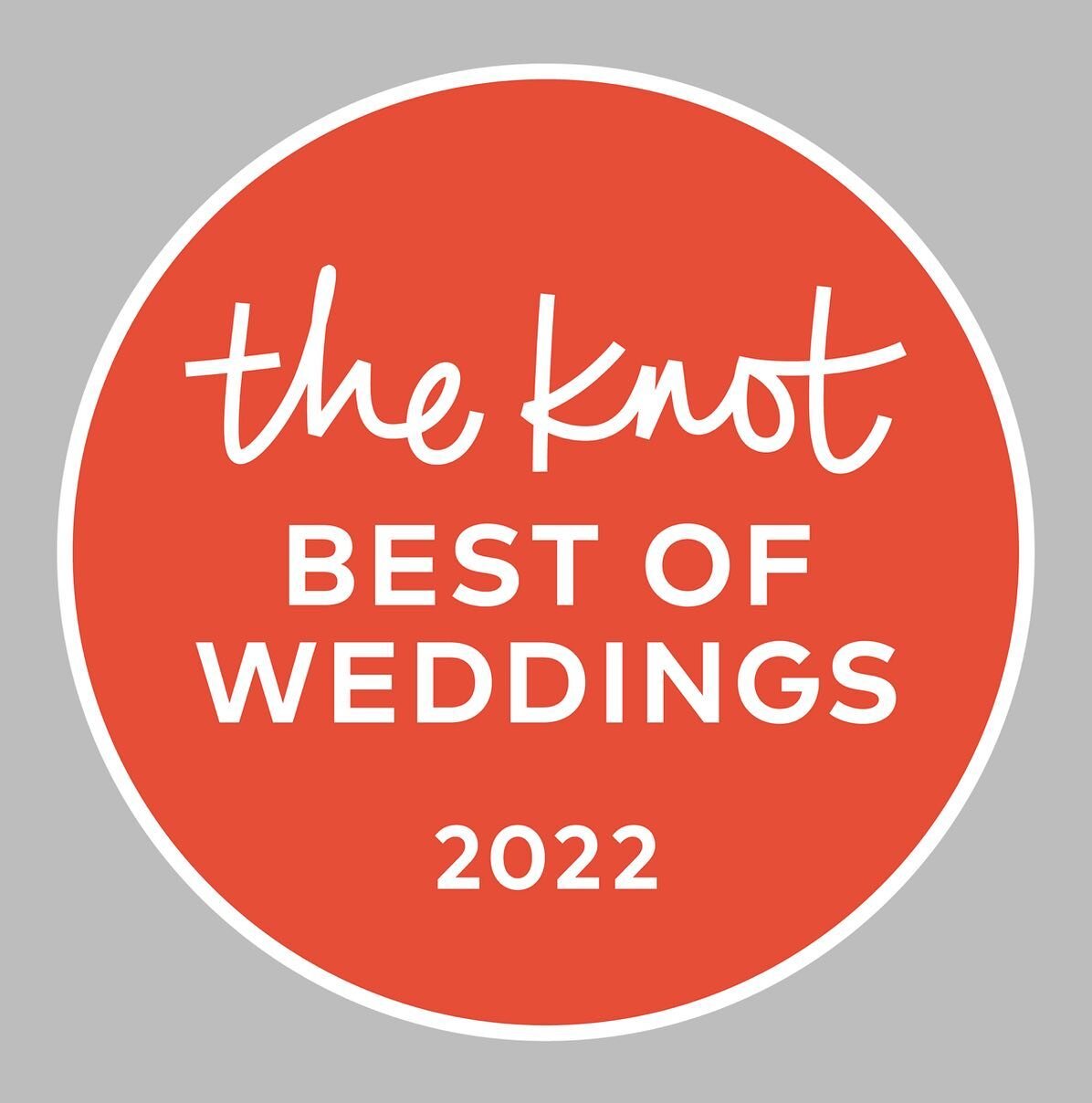 Thanks to @theknot and @weddingwire for the awards in 2022!! And thank you to all of our wonderful clients spreading the word. Happy New Year 🎊