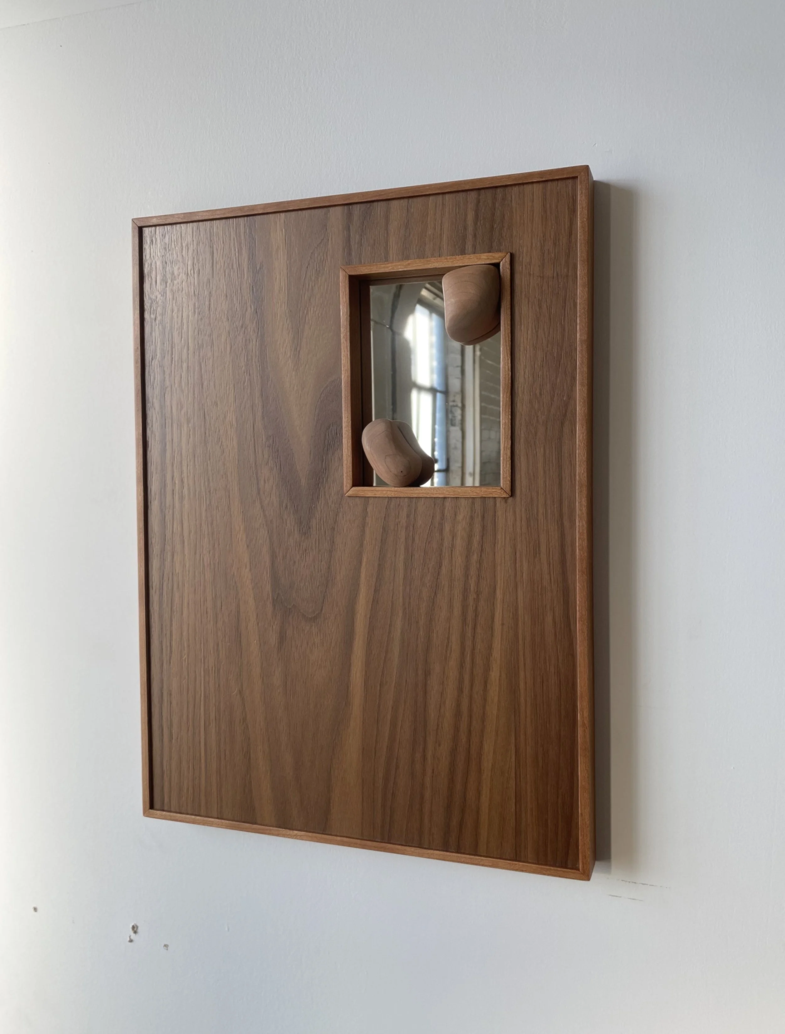 Walnut & Cherry Mirror