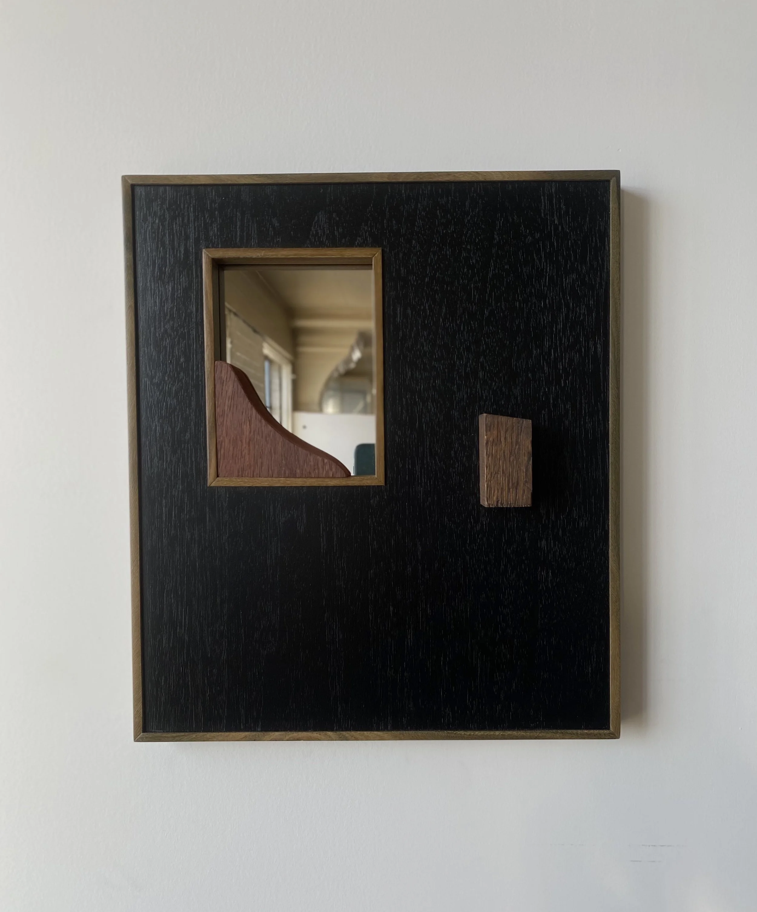 Stained Walnut & Palo Santo Mirror
