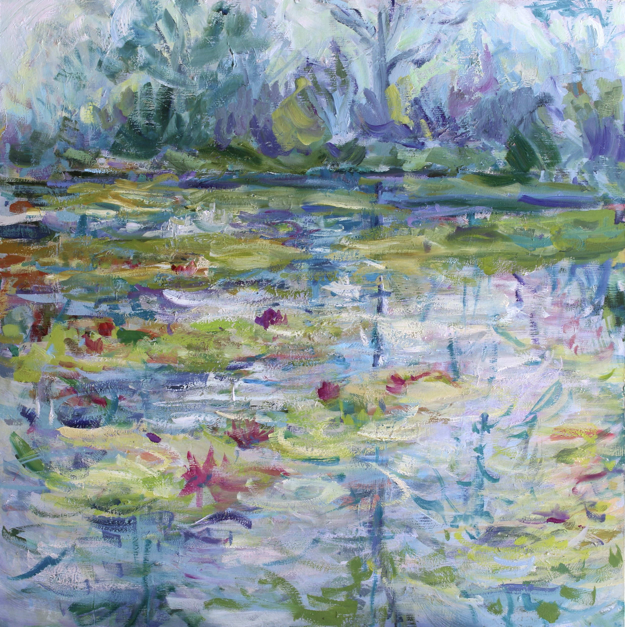 Pond Reflections #1 24x24