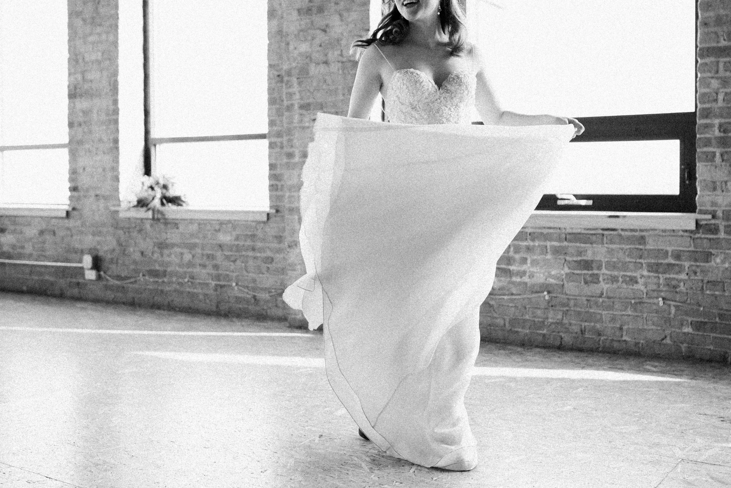 This second dress was feminine and flowy :)