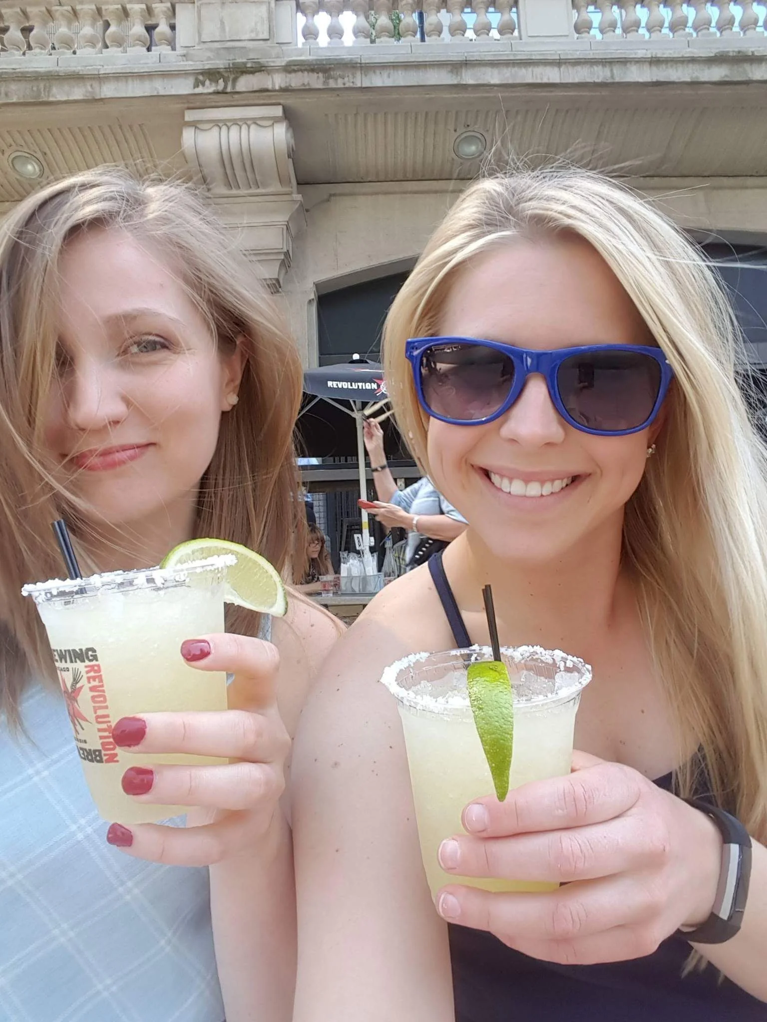 Margaritas on the River Walk on a Beautiful Day