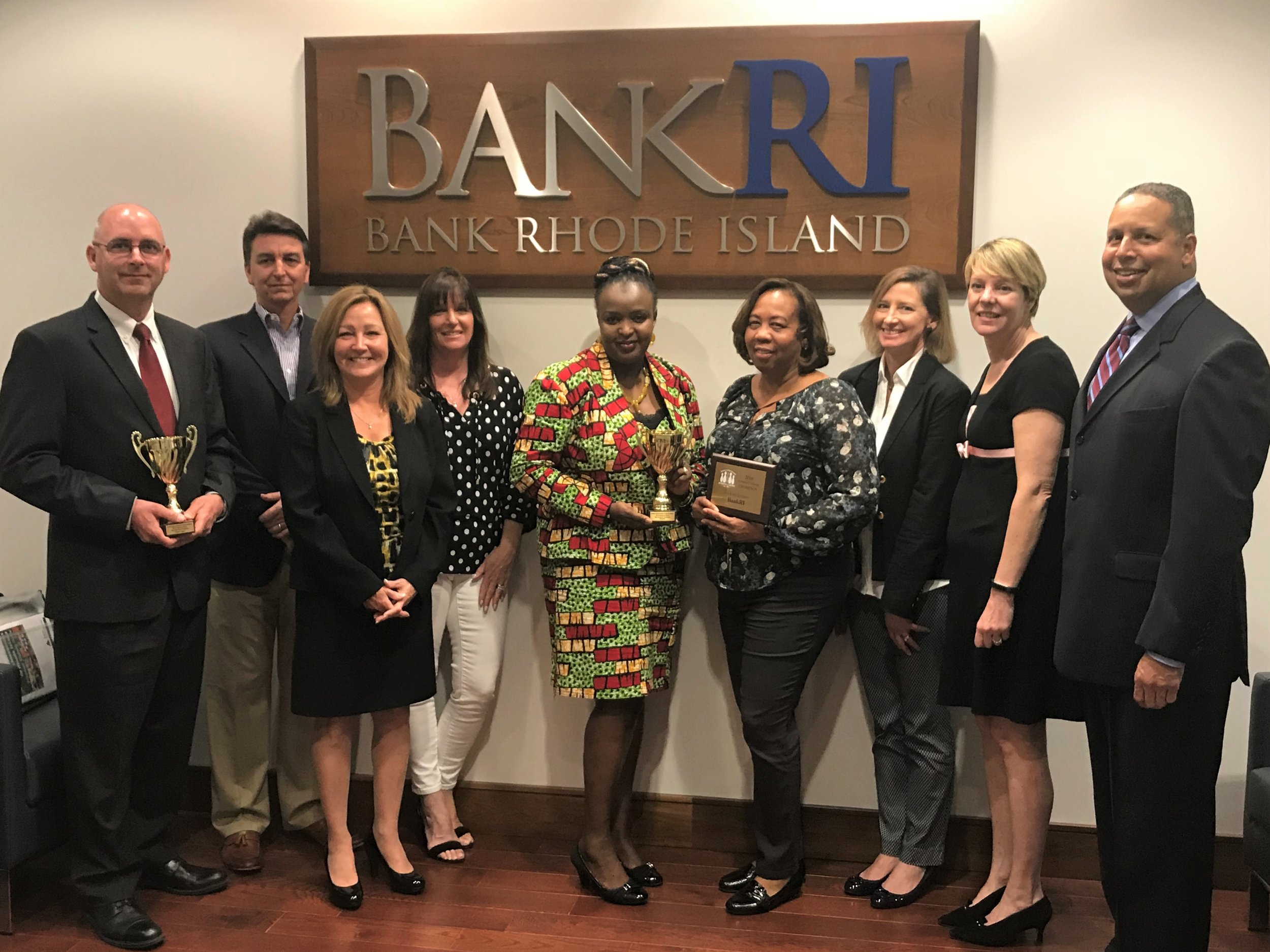 Banking Industry Challenge & Top Company Fundraiser BankRI with Top Individual Fundraiser: Scott Lajoie (Left)