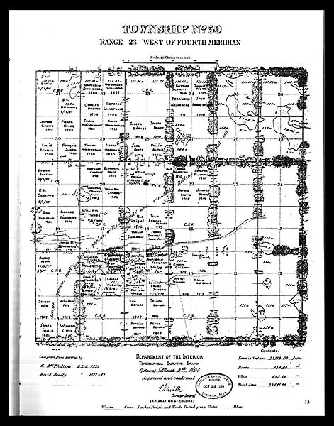 Map of Beaumont (Township 50), 1883