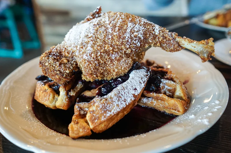 Duck & Waffles. PHOTO BY LET'S OM NOM.