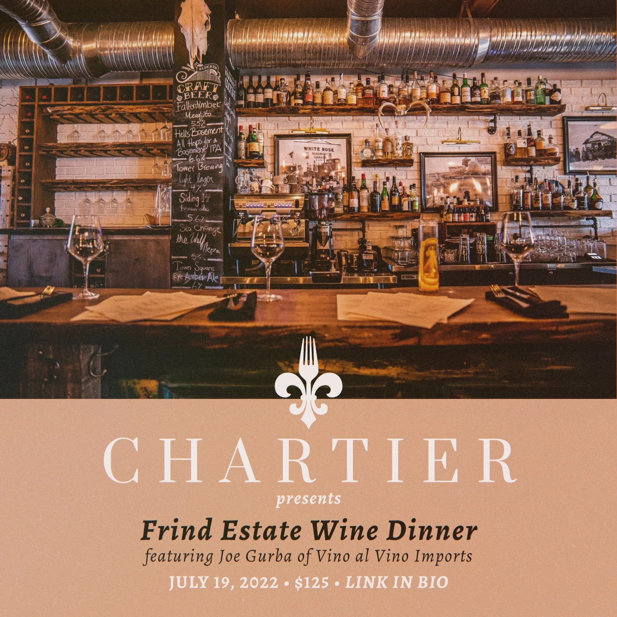 Frind Estate Wine Dinner - Tuesday, July 19th
