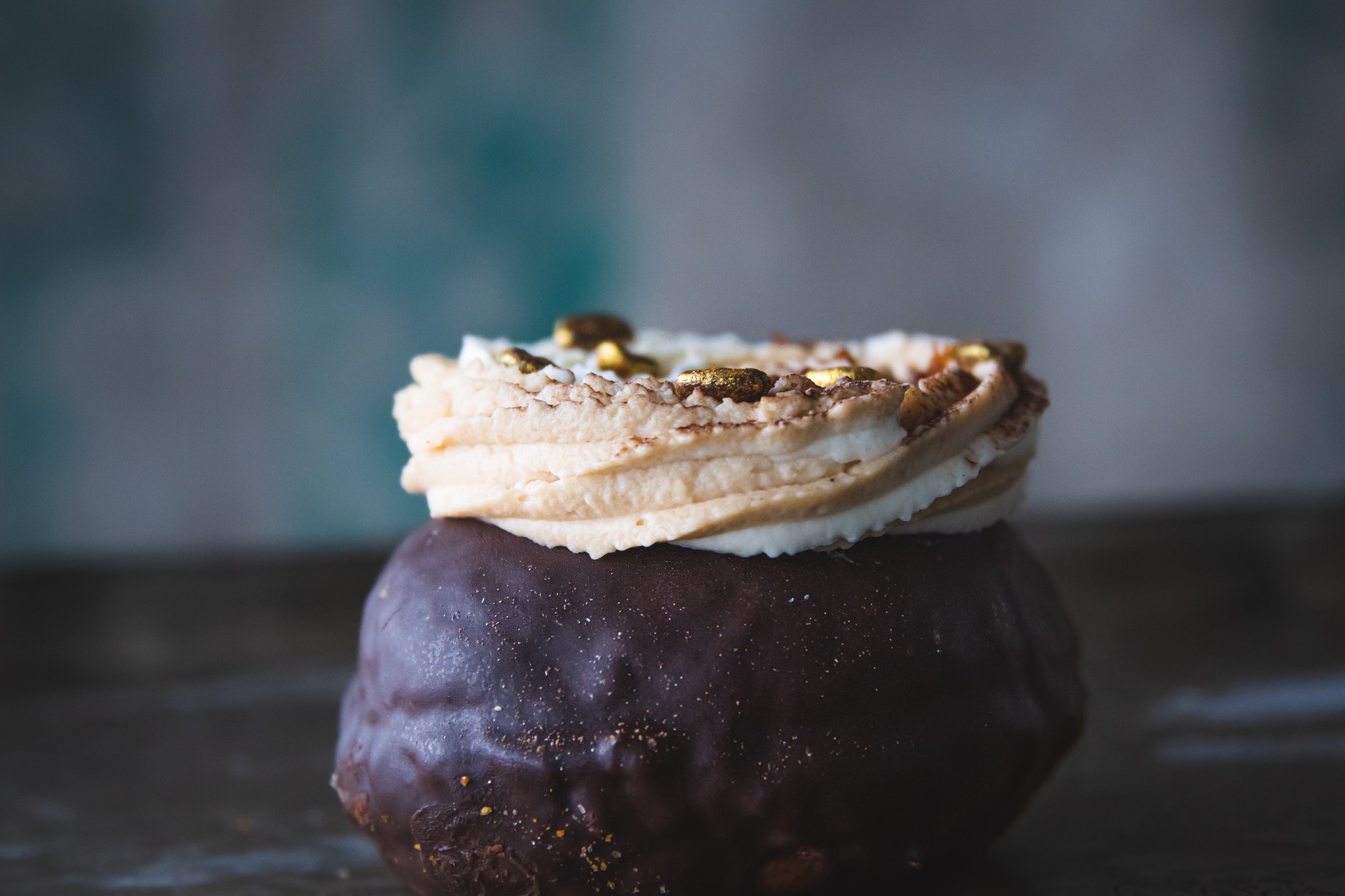 Nutella Latte Sourdough Donut