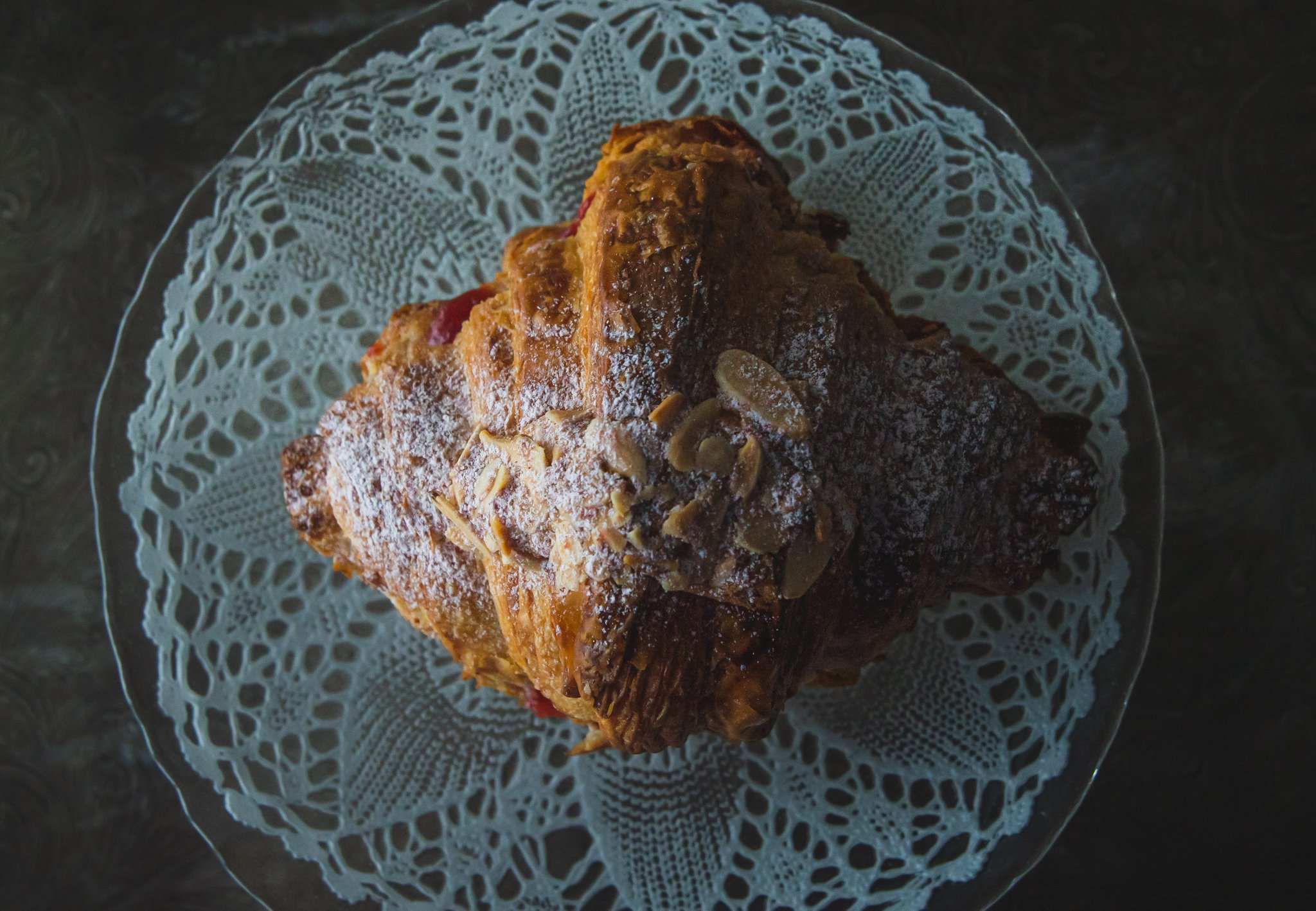 Strawberry Almond Sourdough Croissant