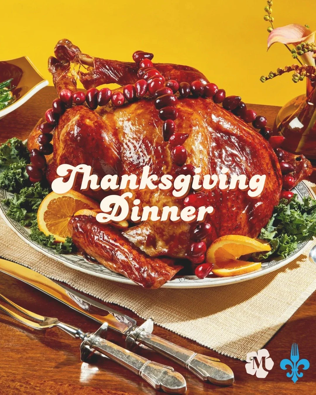 GOBBLE GOBBLE Y'ALL - Our Thanksgiving Turkey Dinner will be available for dine-in this Friday, Saturday & Sunday 🦃 🍗
butter basted roast turkey / mashed potatoes / sourdough stuffing / green beans / house-made cranberry sauce / turkey gravy /