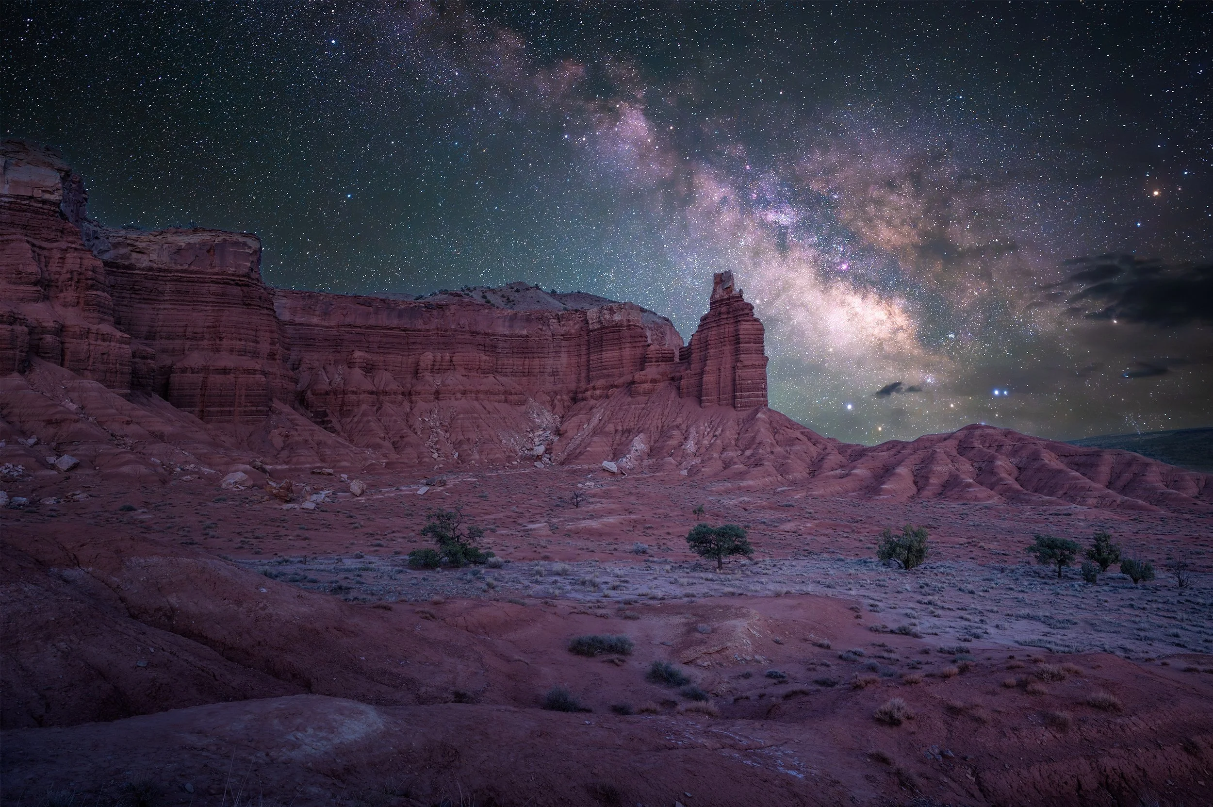 Milky Way over Capitol Reef, Utah