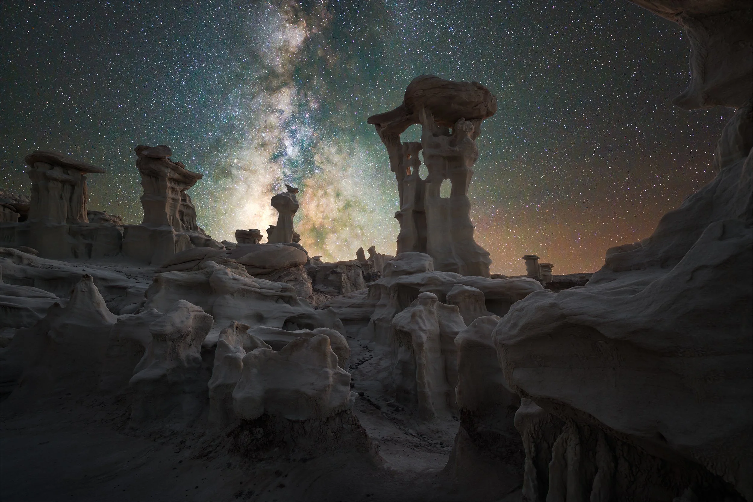 Alien Throne at Bisti Badlands, New Mexico