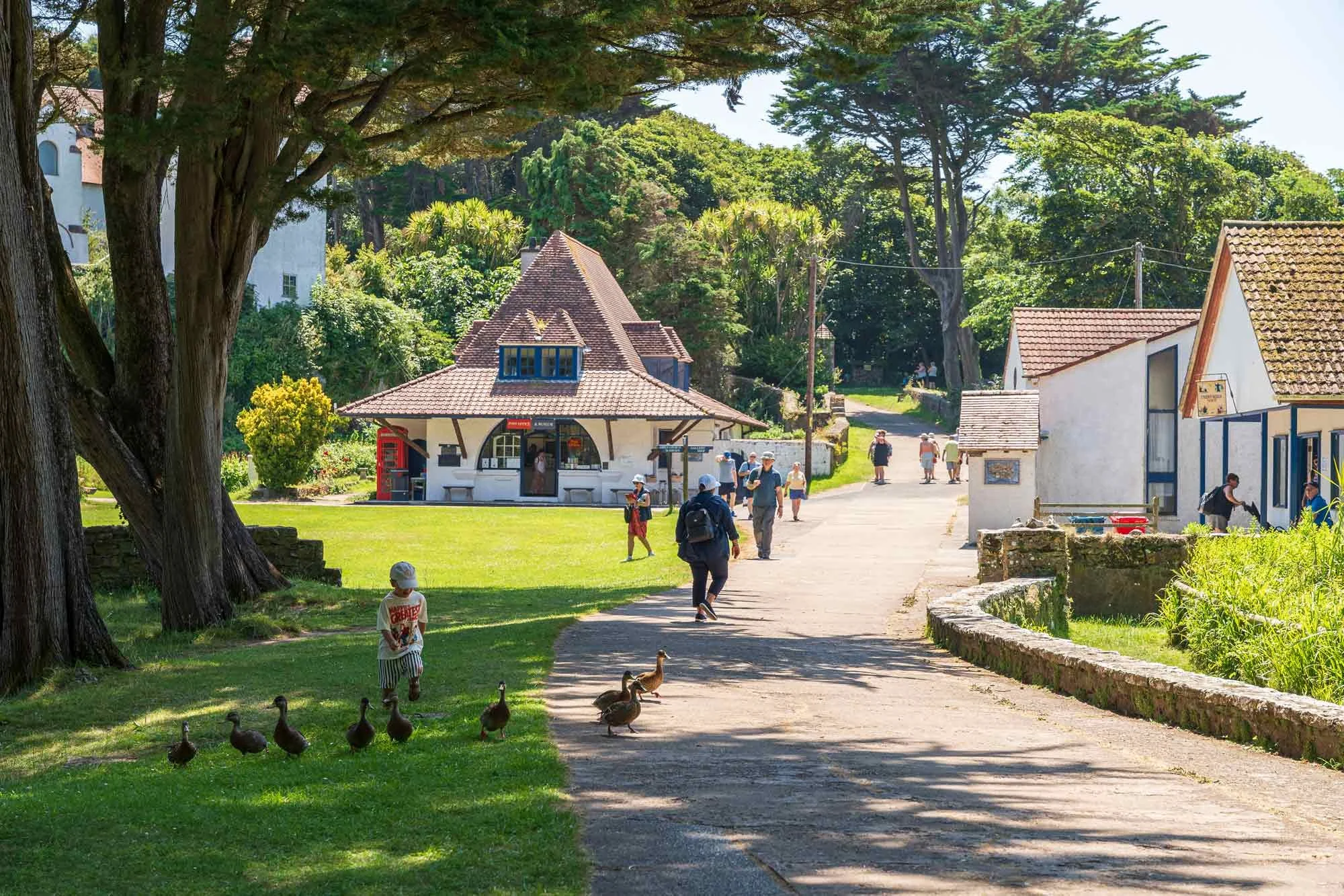 The village centre on caldey island