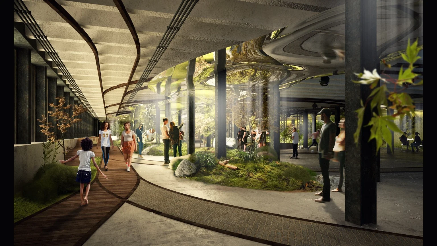 Lowline park early design concept image via thelowline.org
