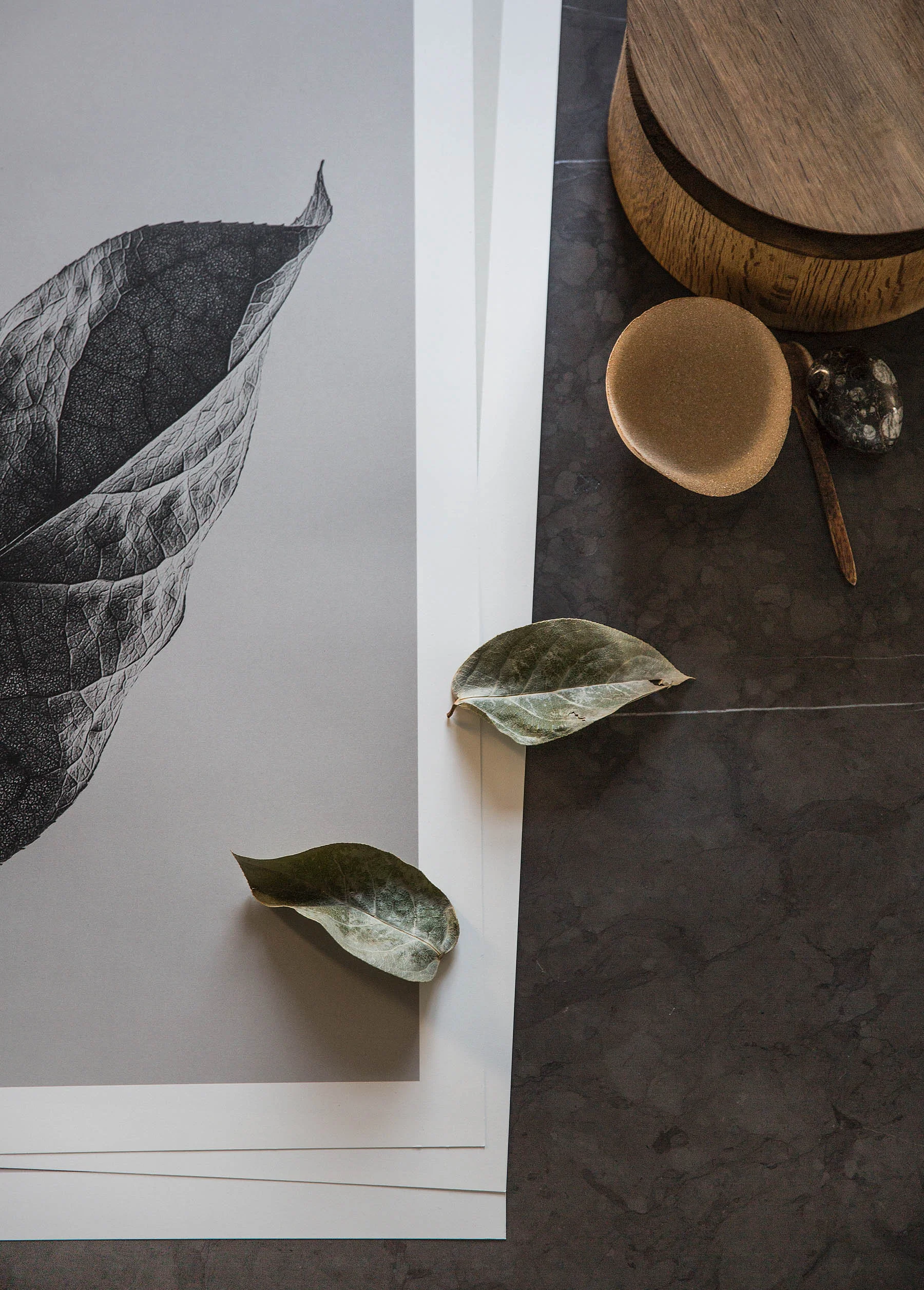 Sabi Leaves Print Series For Paper Collective by Norm Architectes
