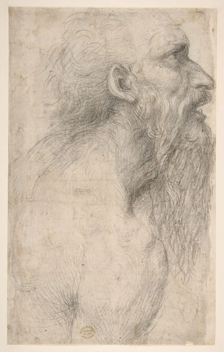 Bust of a Man with Long Beard