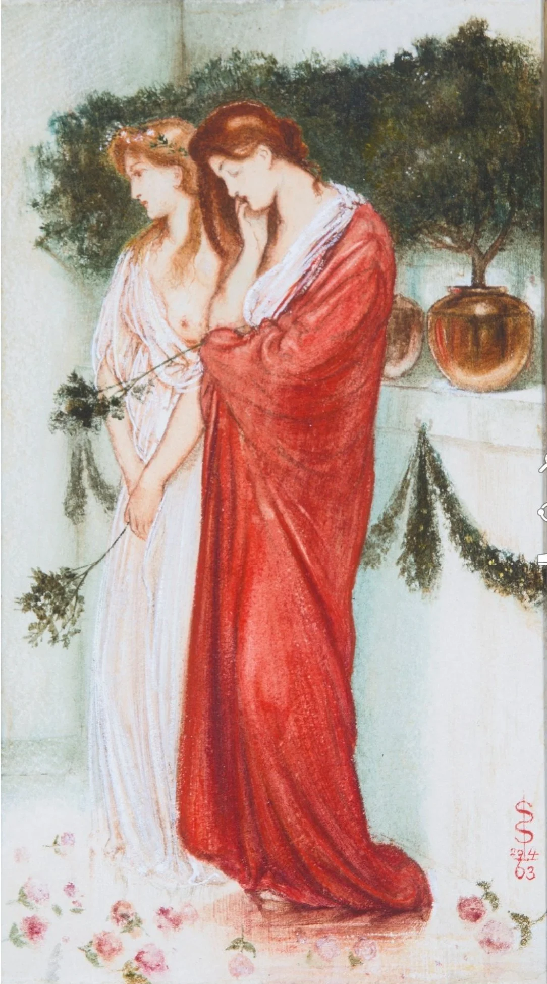 In the Temple of Venus by Simeon Solomon