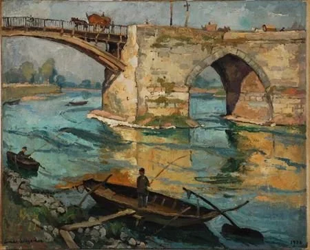 A Bridge Over the Loire River by Lili Elbe