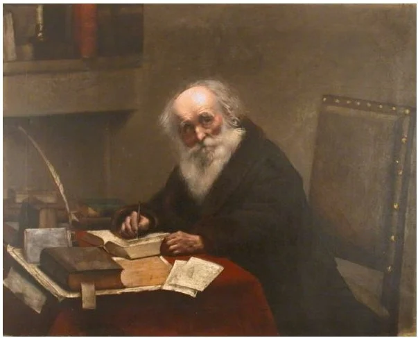 Scholar with a book by Maria Dulębianka