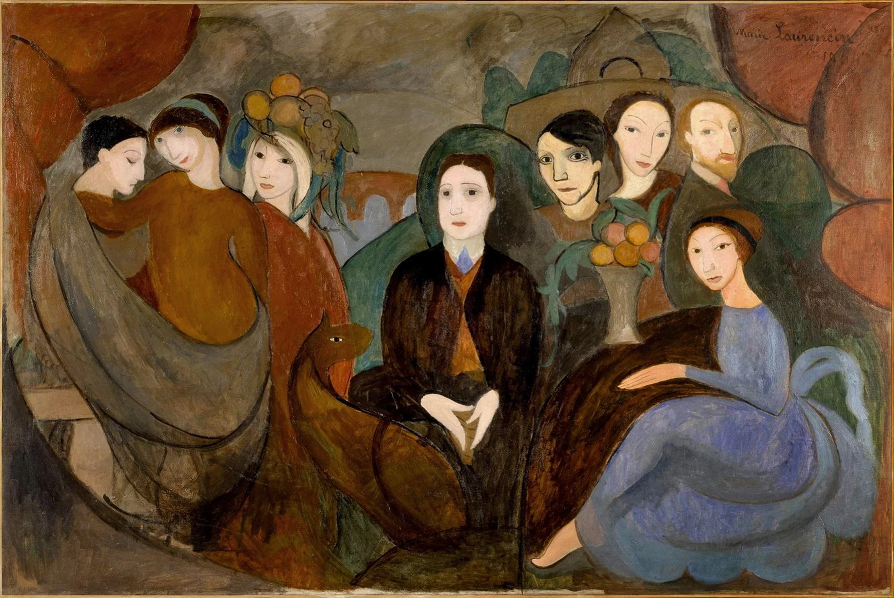 Réunion à la campagne by Marie Laurencin