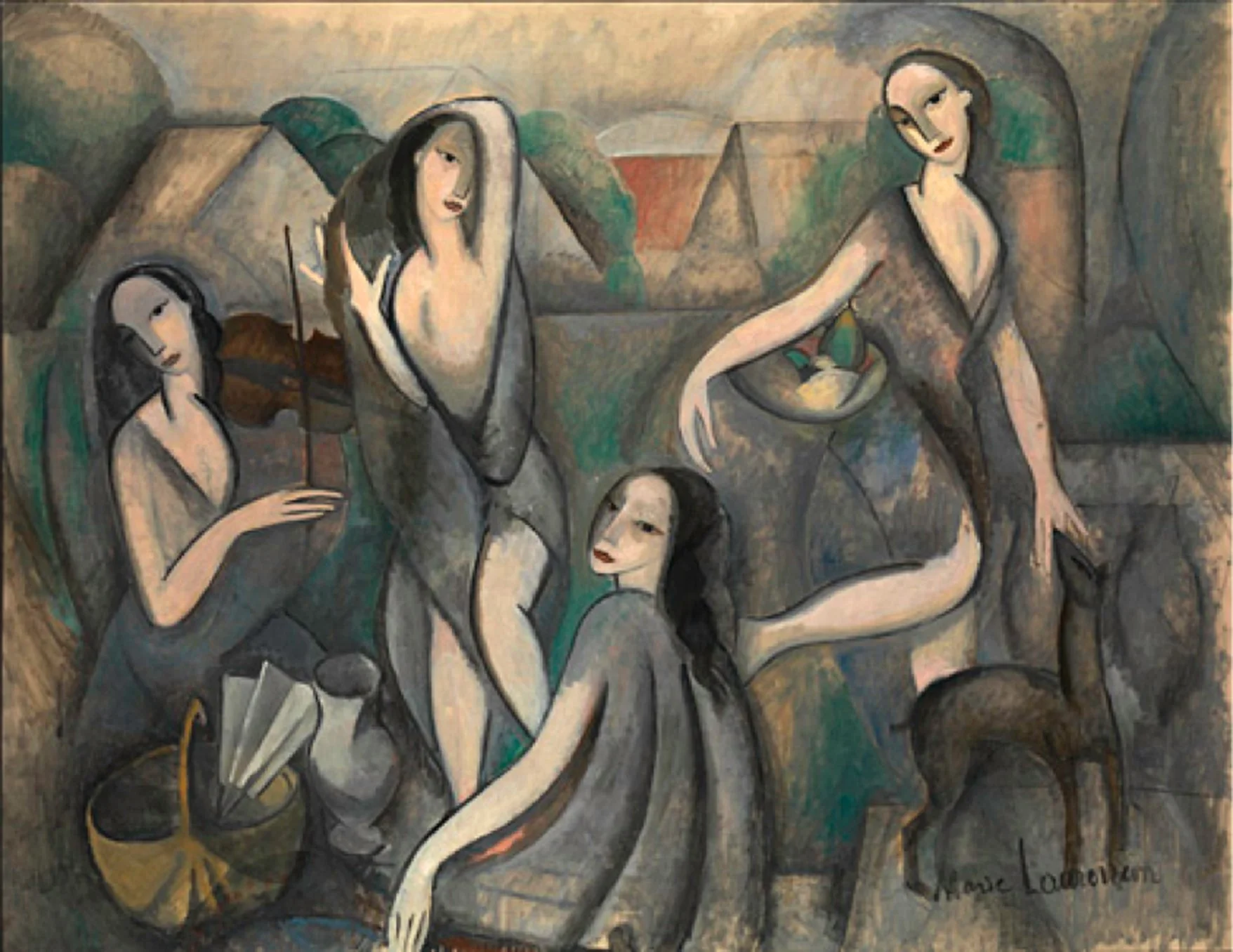 Les jeunes filles by Marie Laurencin