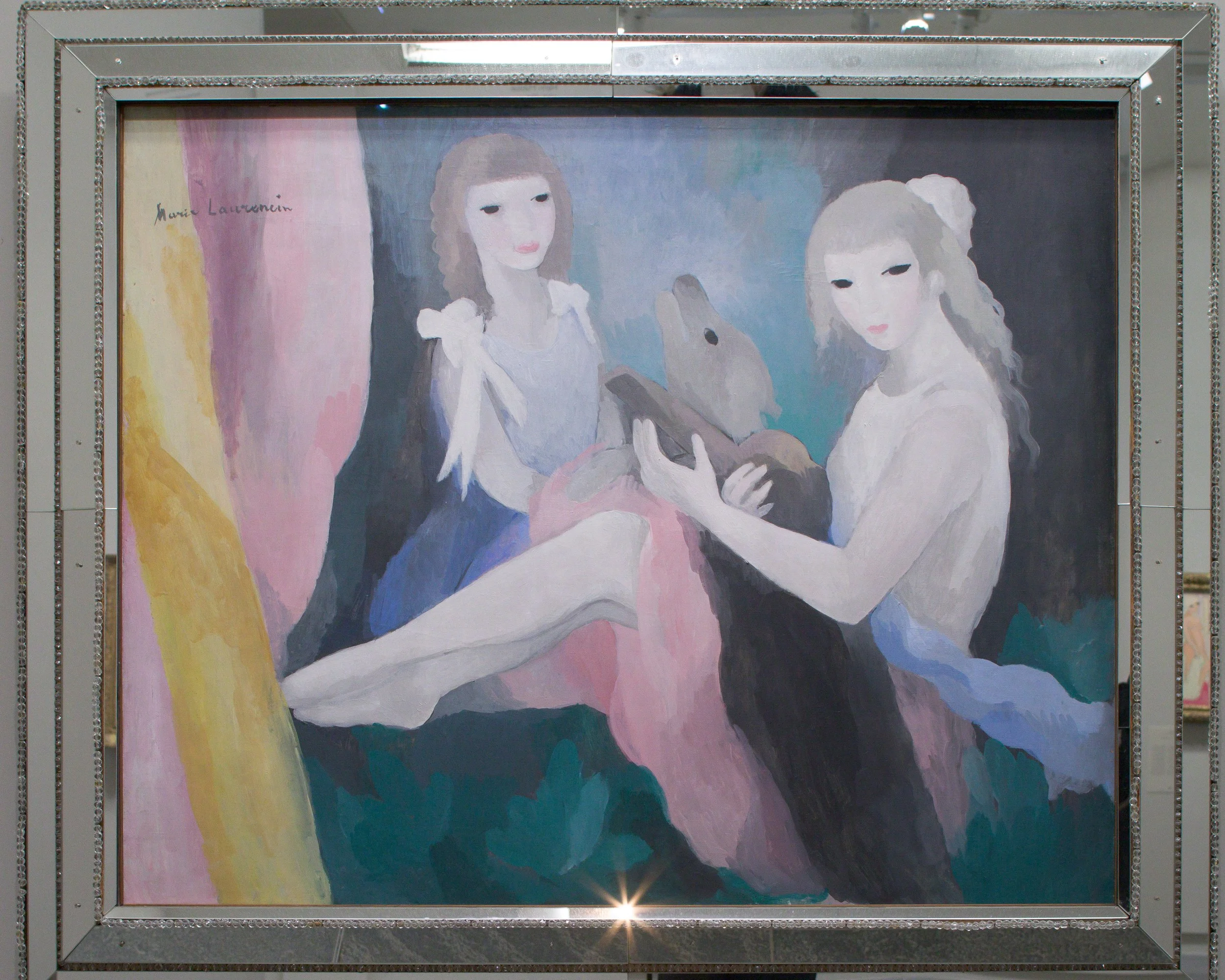 Femmes au chien by Marie Laurencin