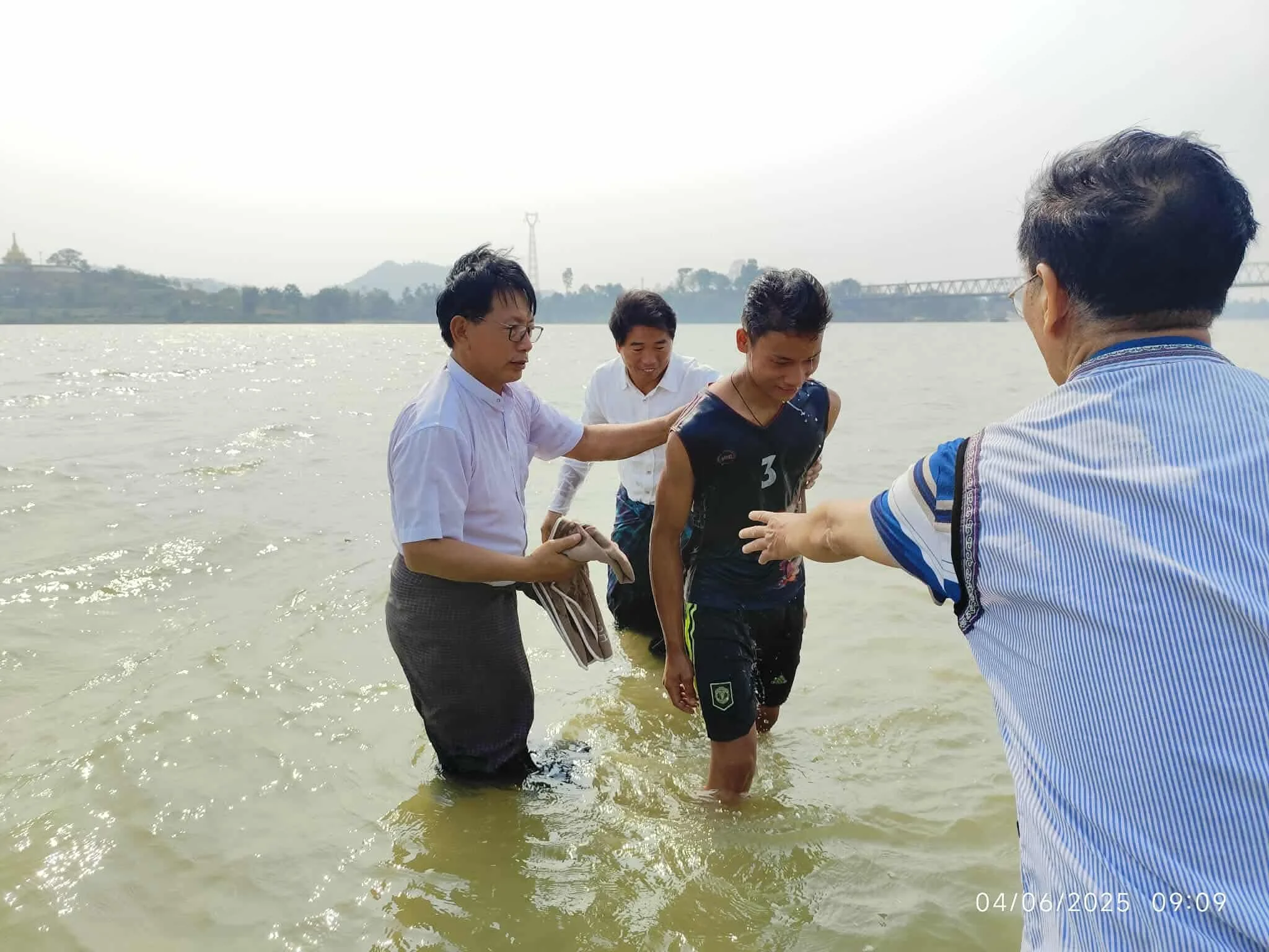 Uzziah w/newly baptized believers