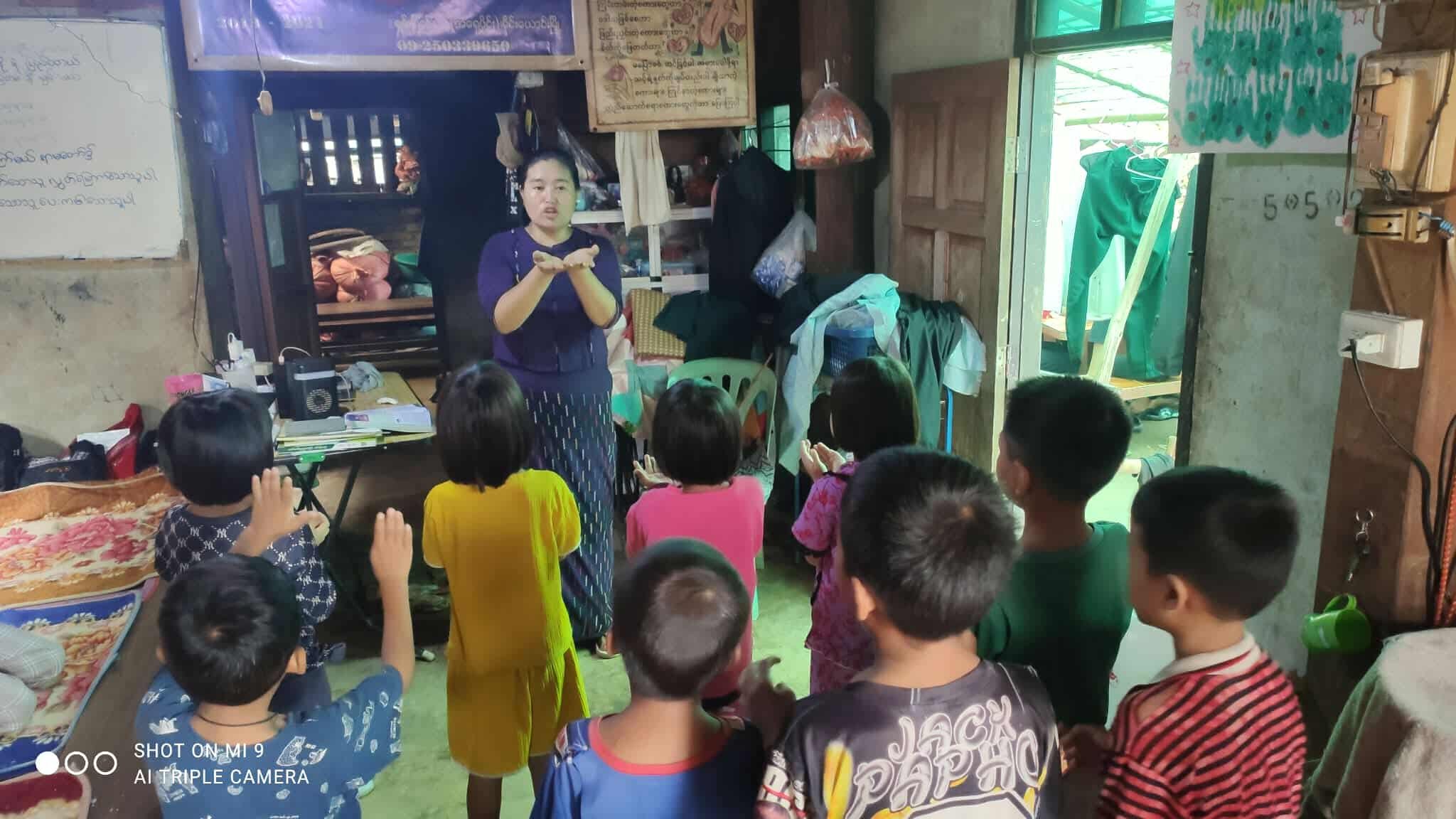Wuzziah's wife leading children's ministry